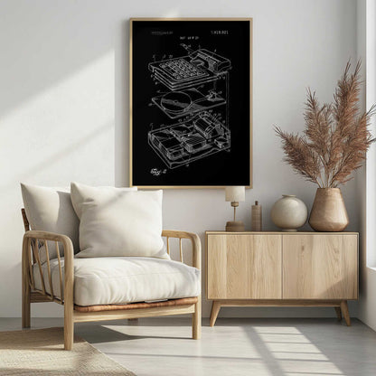 Electronic Calculator Patent 1974 - Poster / Art Print