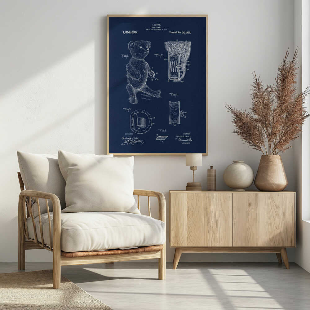 Teddybear Patent 1920 - Poster / Art Print