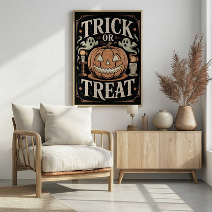 Halloween Trick or Treat - Poster / Art Print