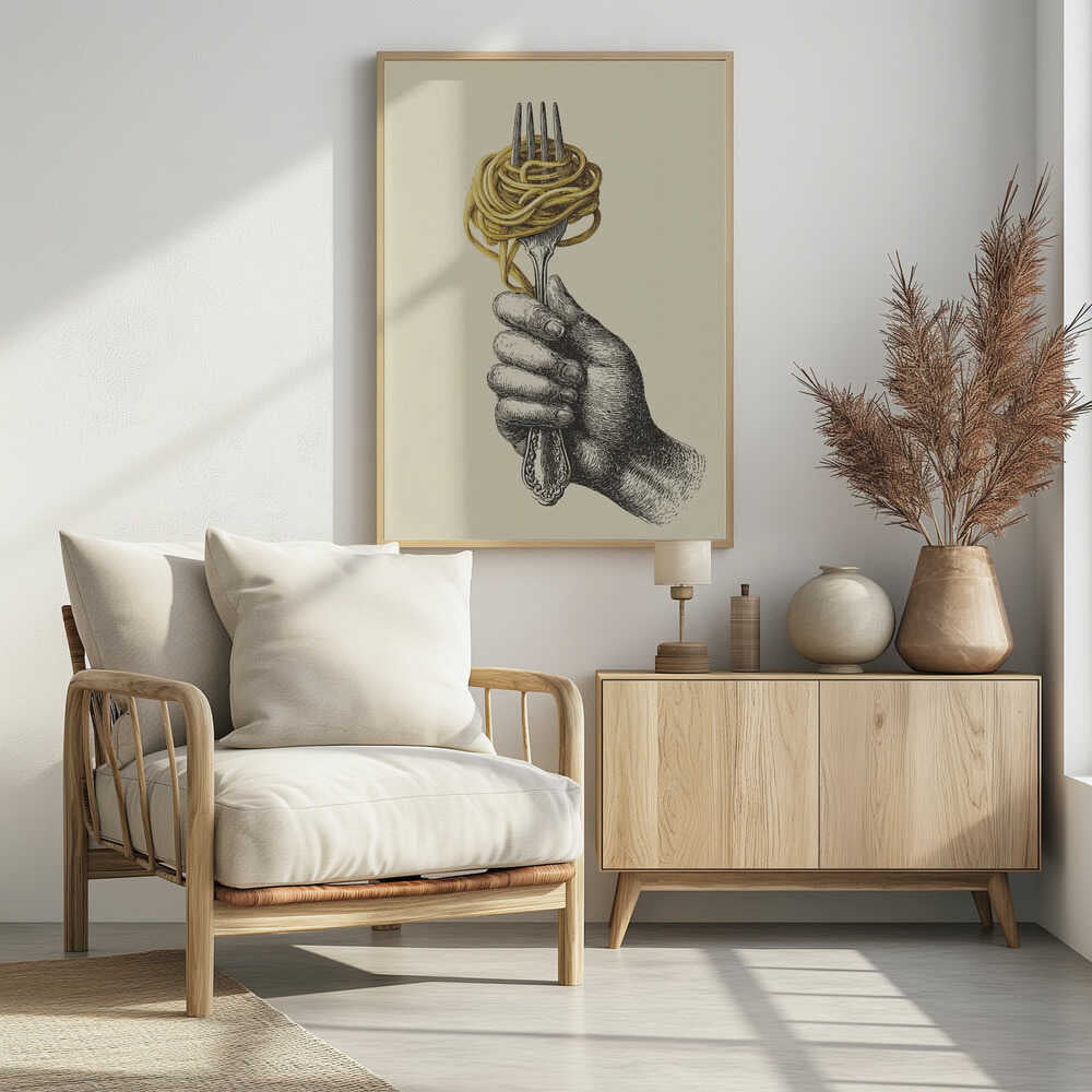 Spaghetti On A Fork - Poster / Art Print