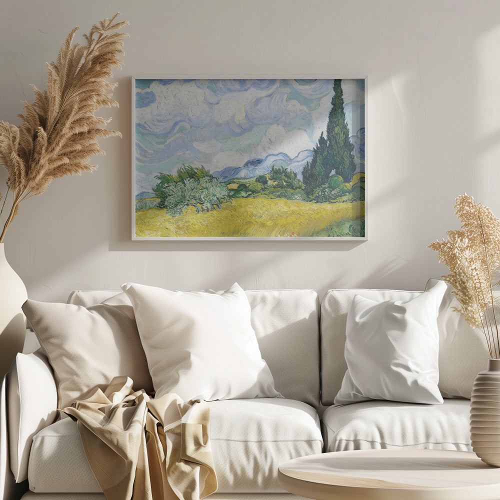 Wheat Field With Cypresses - Poster / Art Print