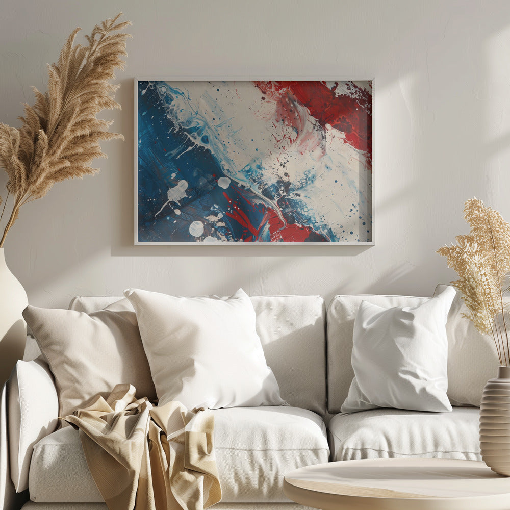 Red White and Blue - Poster / Art Print