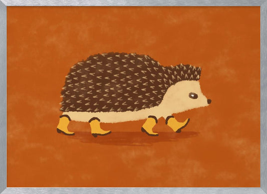 Sonny the Hedgehog Running In Cowboy Boots - Poster / Art Print