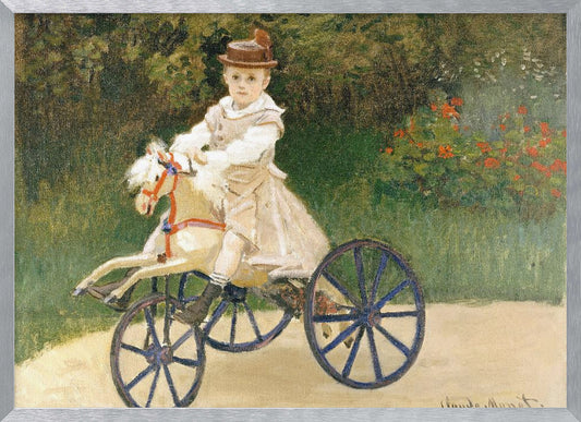 Jean Monet On His Hobby Horse (1872) By Claude Monet - Poster / Art Print