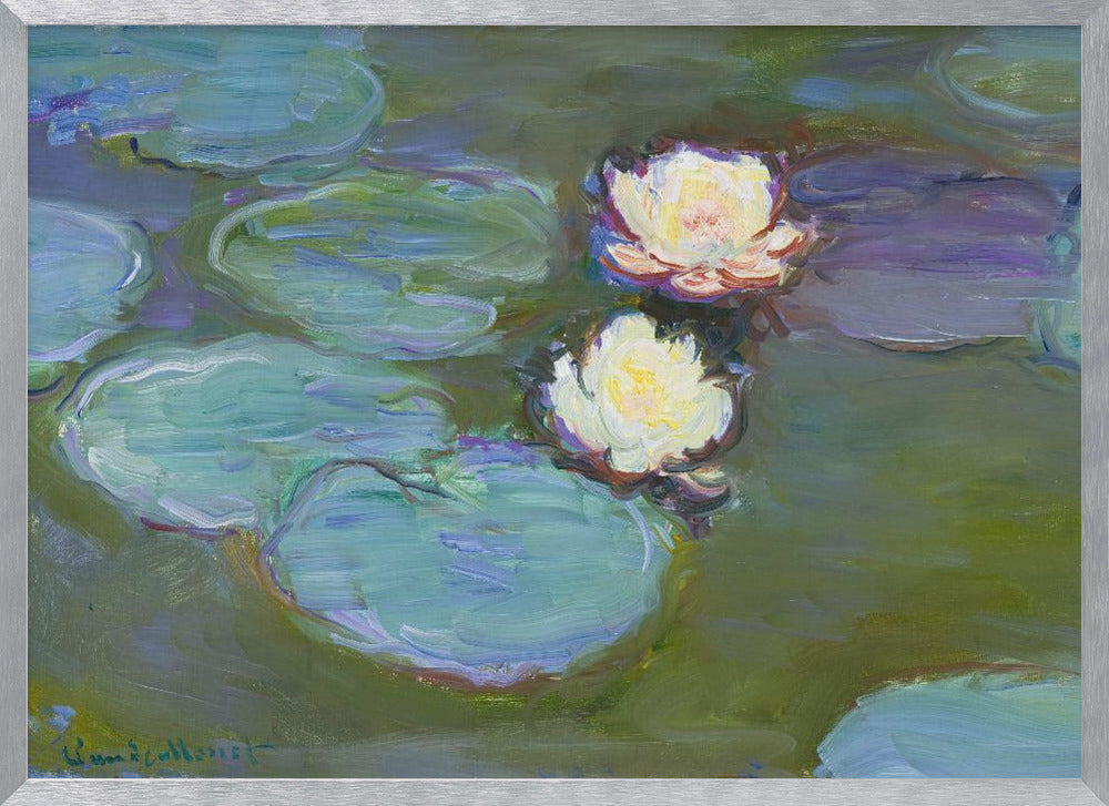 Nympheas (1897–1898) By Claude Monet. - Poster / Art Print