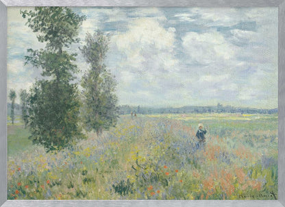 Poppy Fields Near Argenteuil (1875) By Claude Monet - Poster / Art Print