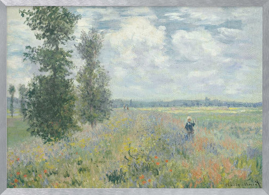 Poppy Fields Near Argenteuil (1875) By Claude Monet - Poster / Art Print