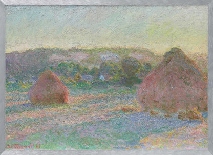 Stacks of Wheat, End of Summer (1890–1891) By Claude Monet - Poster / Art Print