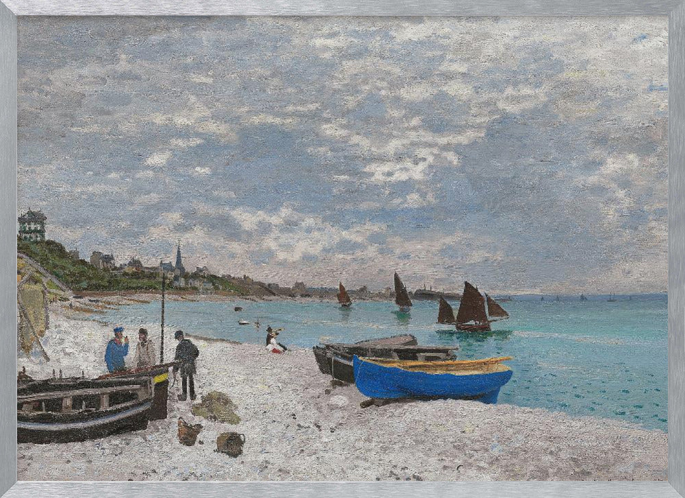 The Beach At Sainte Adresse (1867) - Poster / Art Print