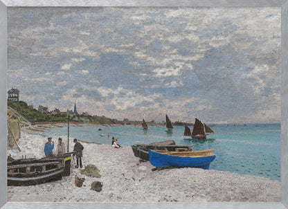 The Beach At Sainte Adresse (1867) - Poster / Art Print