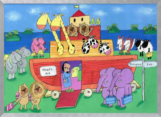 The Animals Enter Two by Two into Noah&#039;s Ark - Poster / Art Print