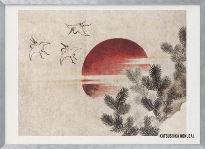 Birds and Sunset, From Album of Sketches (1814) - Poster / Art Print