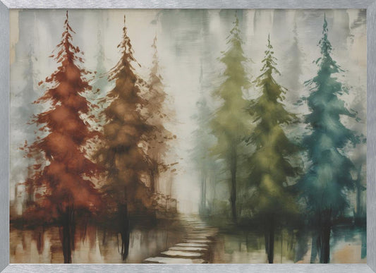 Forest With Earth Tones - Poster / Art Print