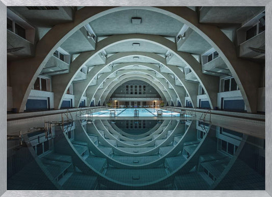 swimming @night - Poster / Art Print