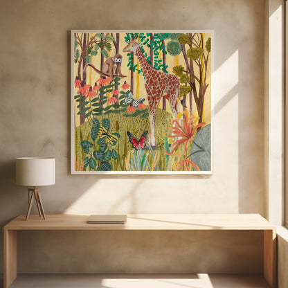Giraffe in nature - Poster / Art Print