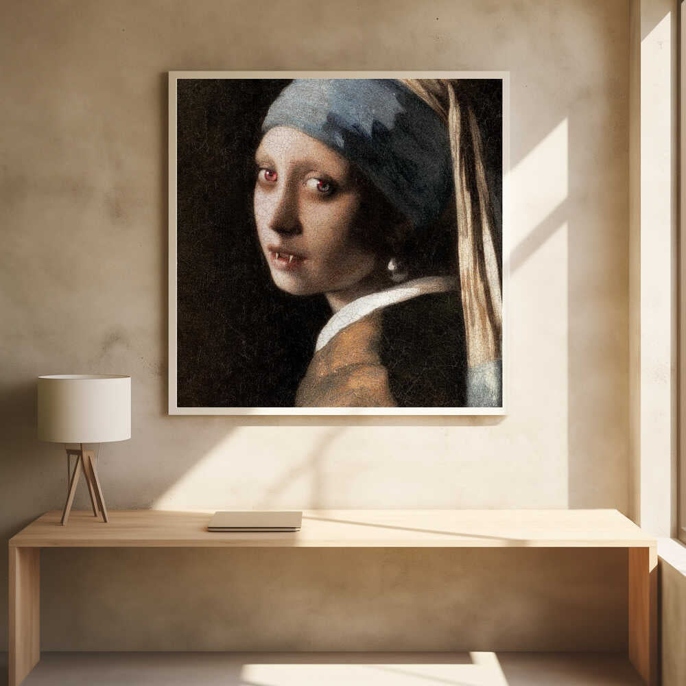 Girl With Pearl   the Undead Edition - Poster / Art Print