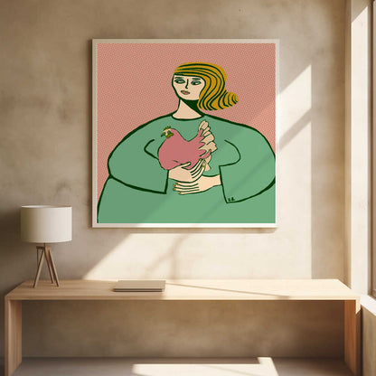 Chicken lady - Poster / Art Print