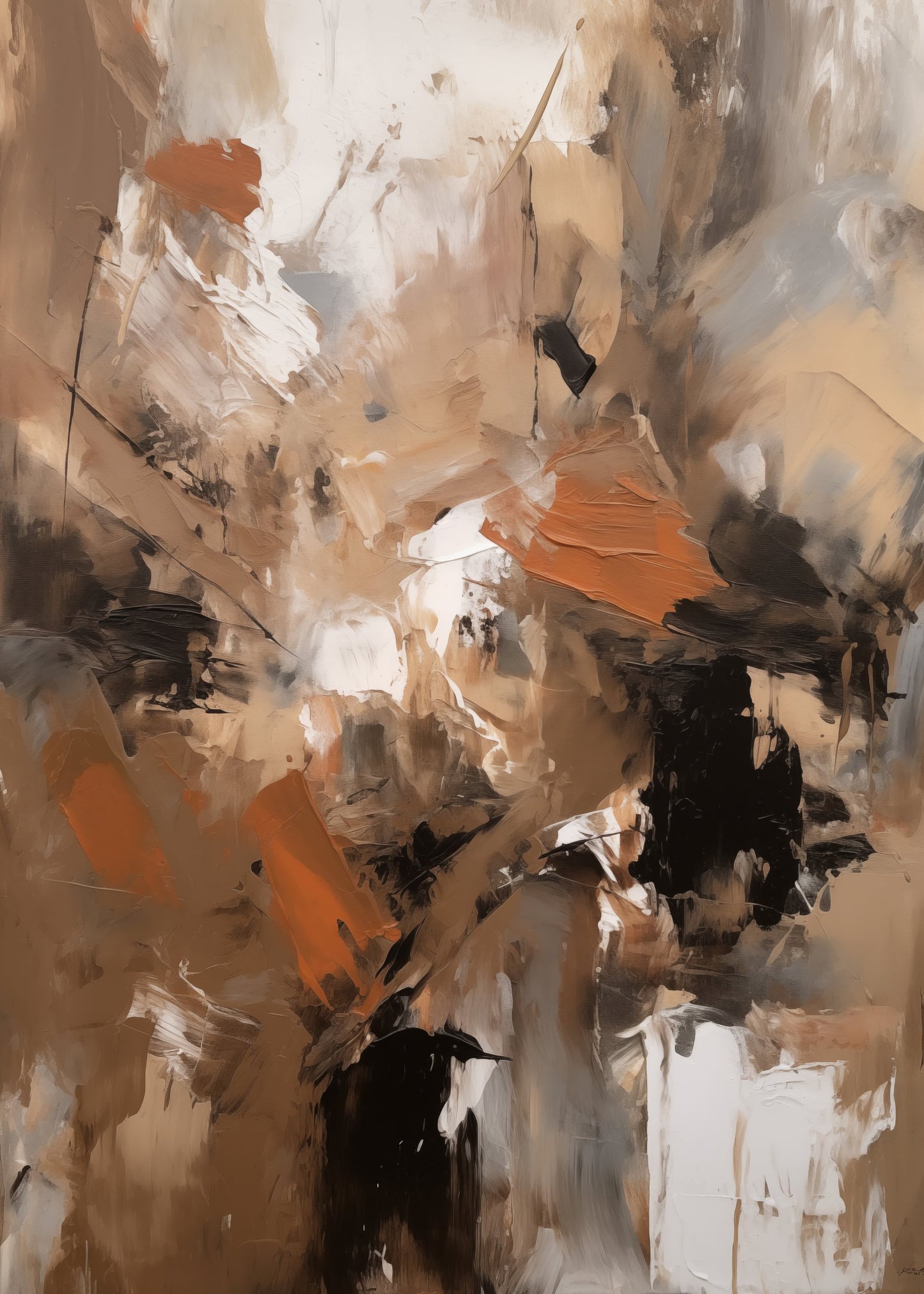 Abstract Mocha No 2 - Poster / Art Print