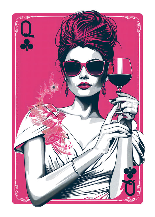 Queen of Clubs - Poster / Art Print